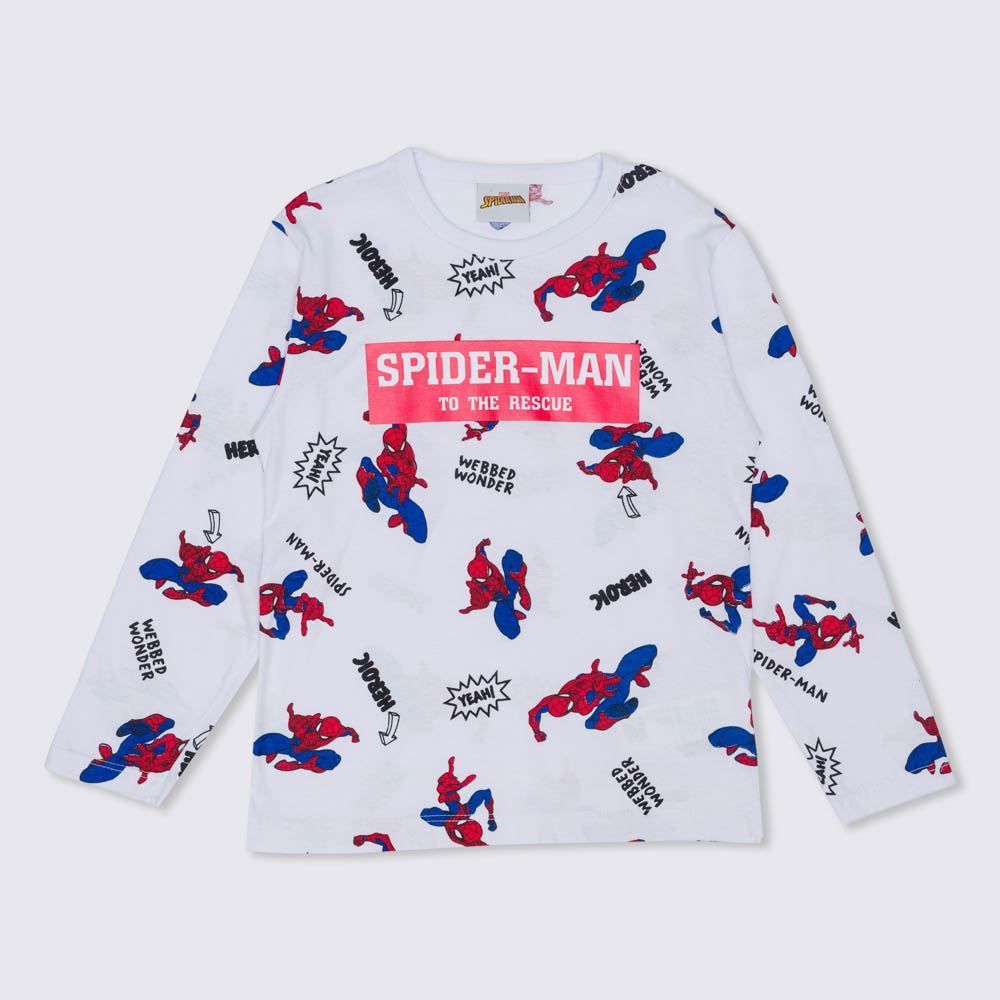 Camiseta 4 a 10 anos Rotativo Homem Aranha Marvel