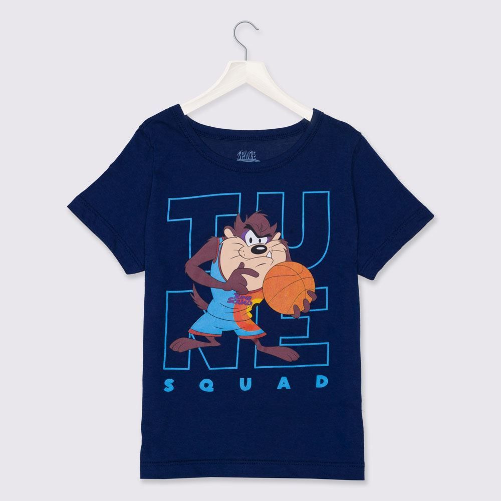 Camiseta 4 a 10 anos Space Jam Taz Bandup