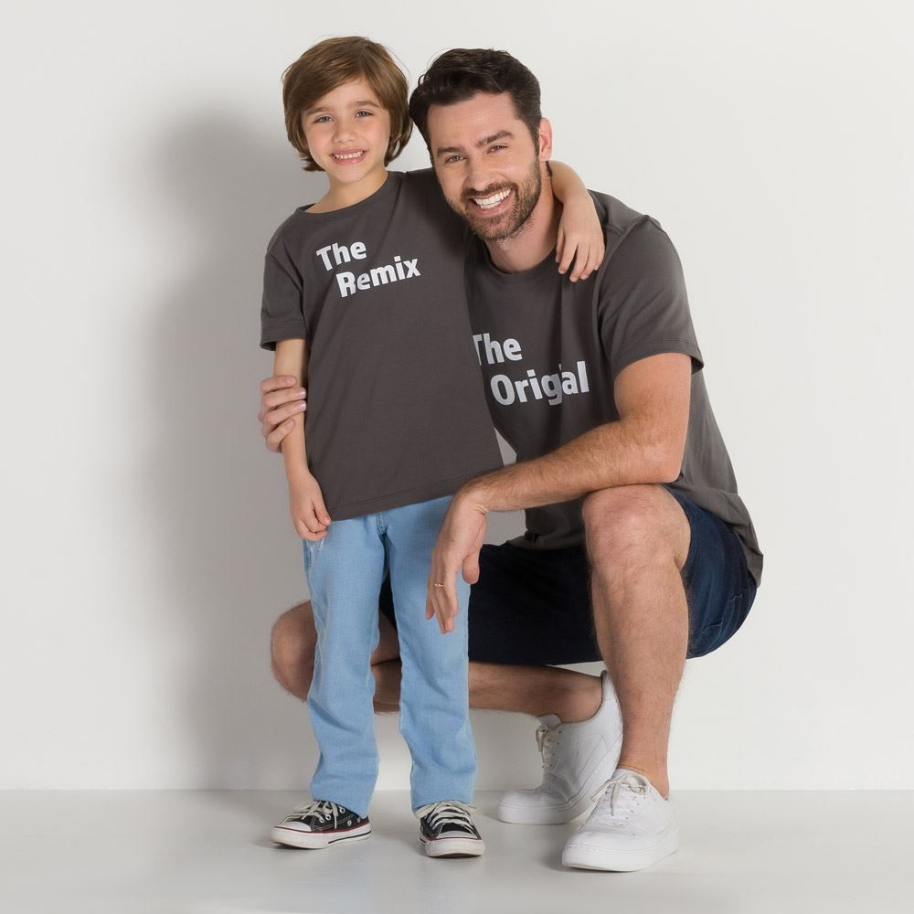 Camiseta Tal Pai Tal Filho 4 a 10 anos The Remix Hot Dog