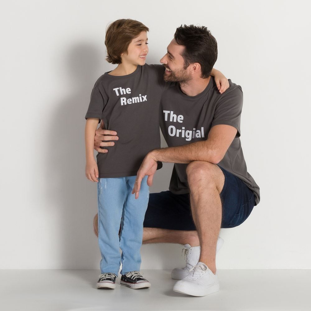 Camiseta Tal Pai Tal Filho 4 a 10 anos The Remix Hot Dog