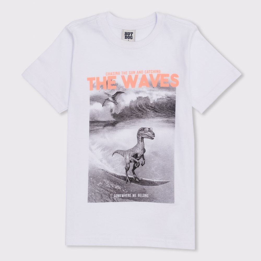 Camiseta 4 a 10 anos The Waves Hot Dog