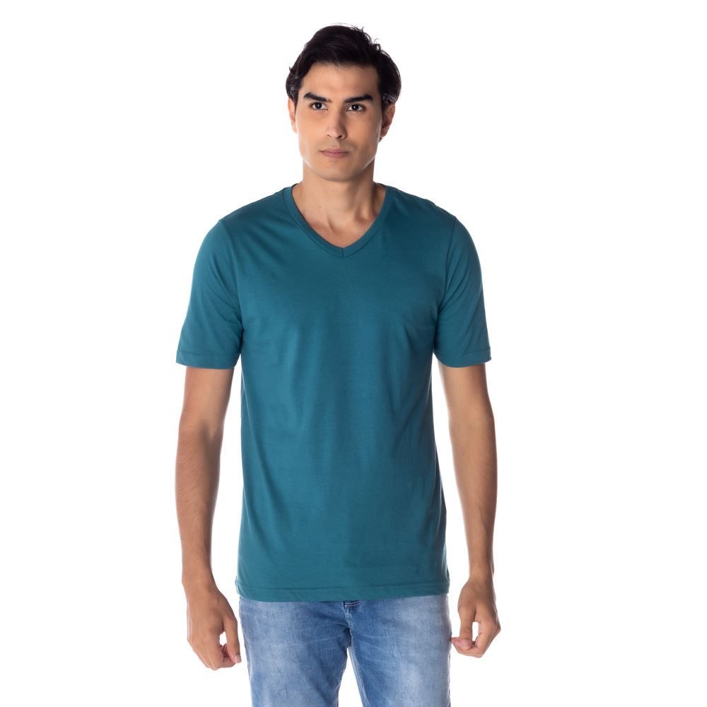 Camiseta Basica Gola V Risk