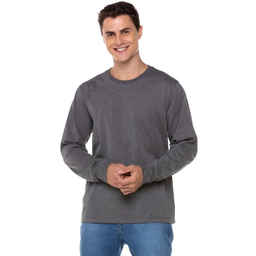 Camiseta Básica Manga Longa Marc Alain