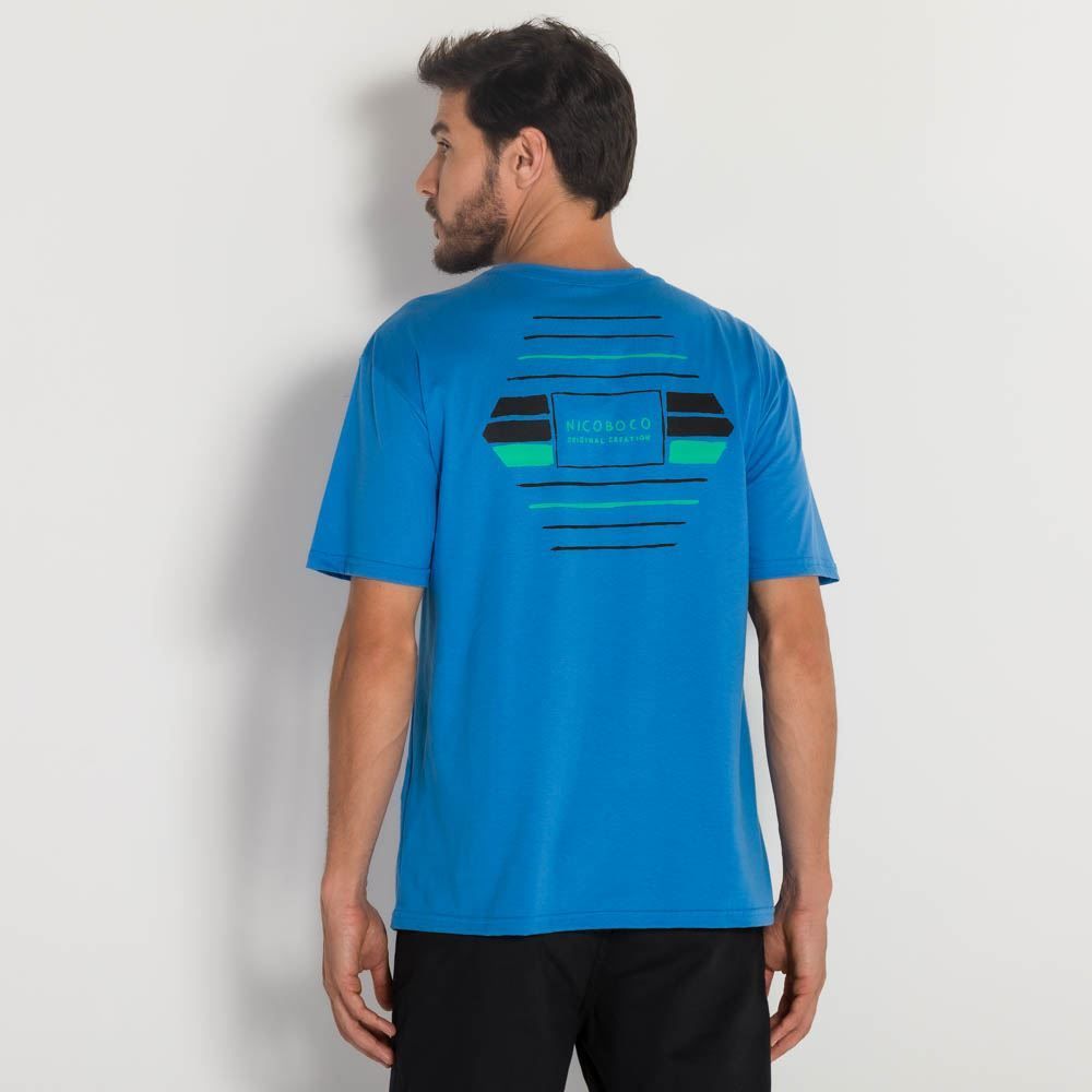 Camiseta Básica Masculina Cores Nicoboco