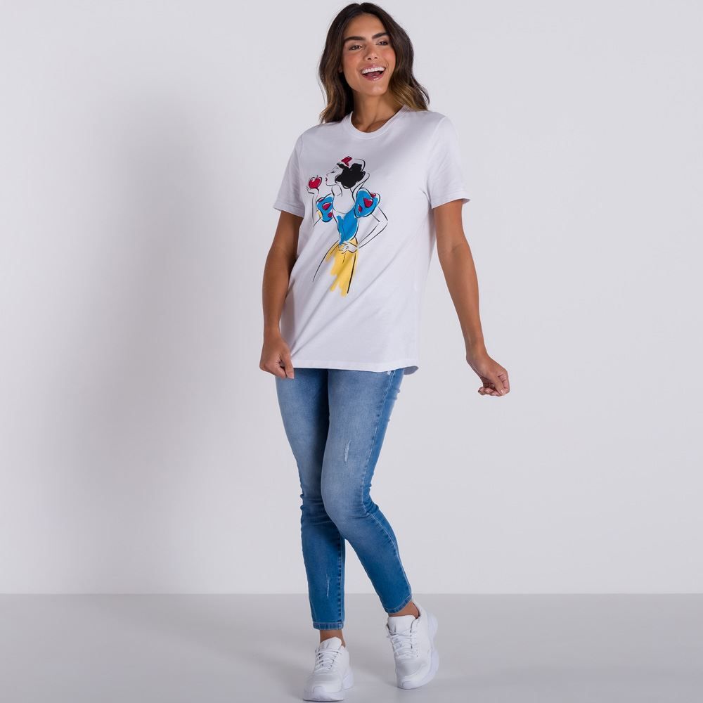 Camiseta Branca de Neve Disney