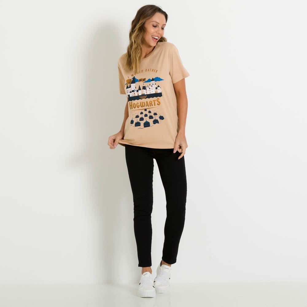 Camiseta Castelo Hogwarts Desenho BandUP