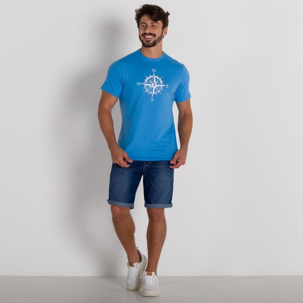 Camiseta com Estampa de Bússola Thing