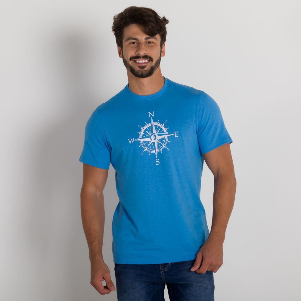 Camiseta com Estampa de Bússola Thing