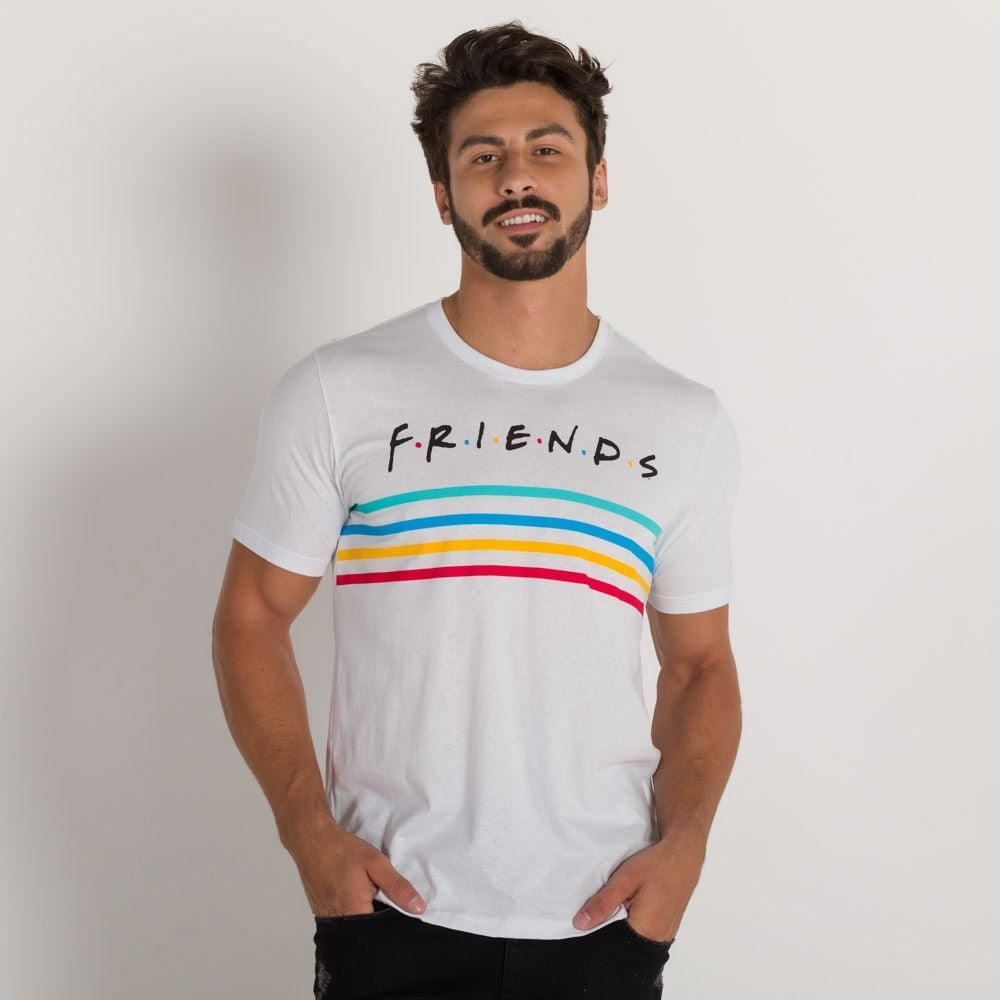 Camiseta com Estampa F.R.I.E.N.D.S BandUP