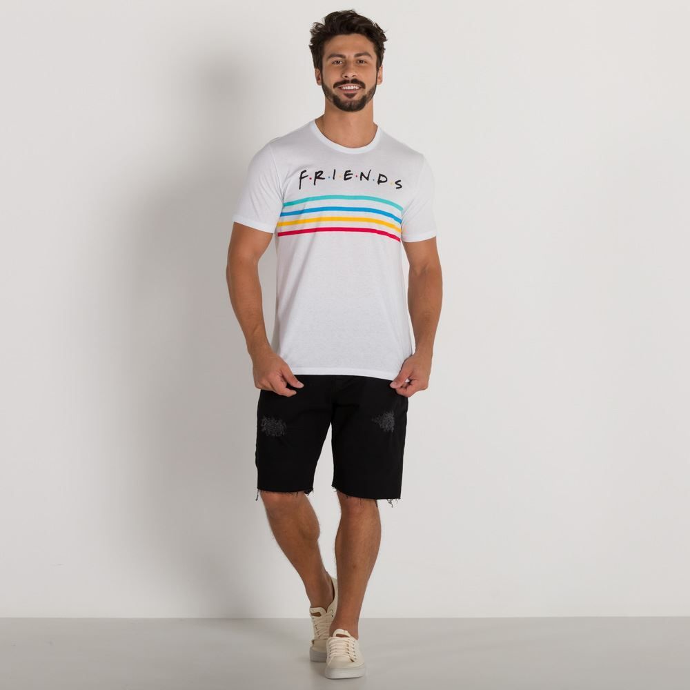 Camiseta com Estampa F.R.I.E.N.D.S BandUP