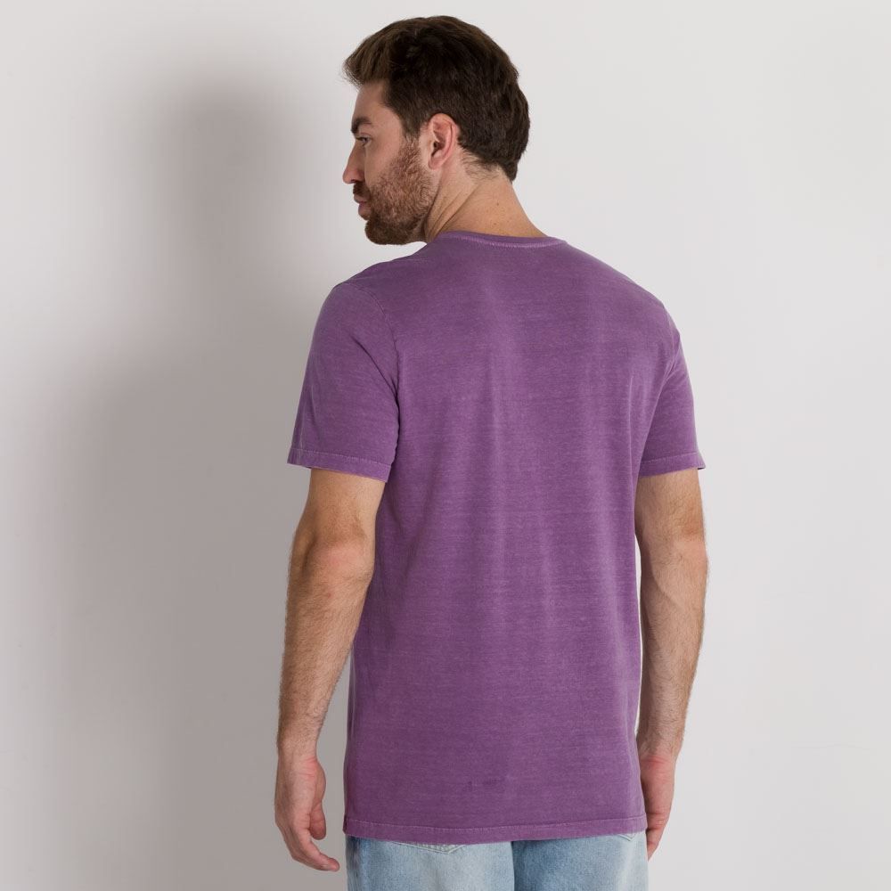 Camiseta com Silk de Flor Marc Alain