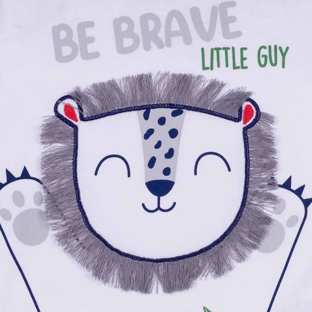 Camiseta de Bebê Be Brave + Franjas Juba Yoyo Baby