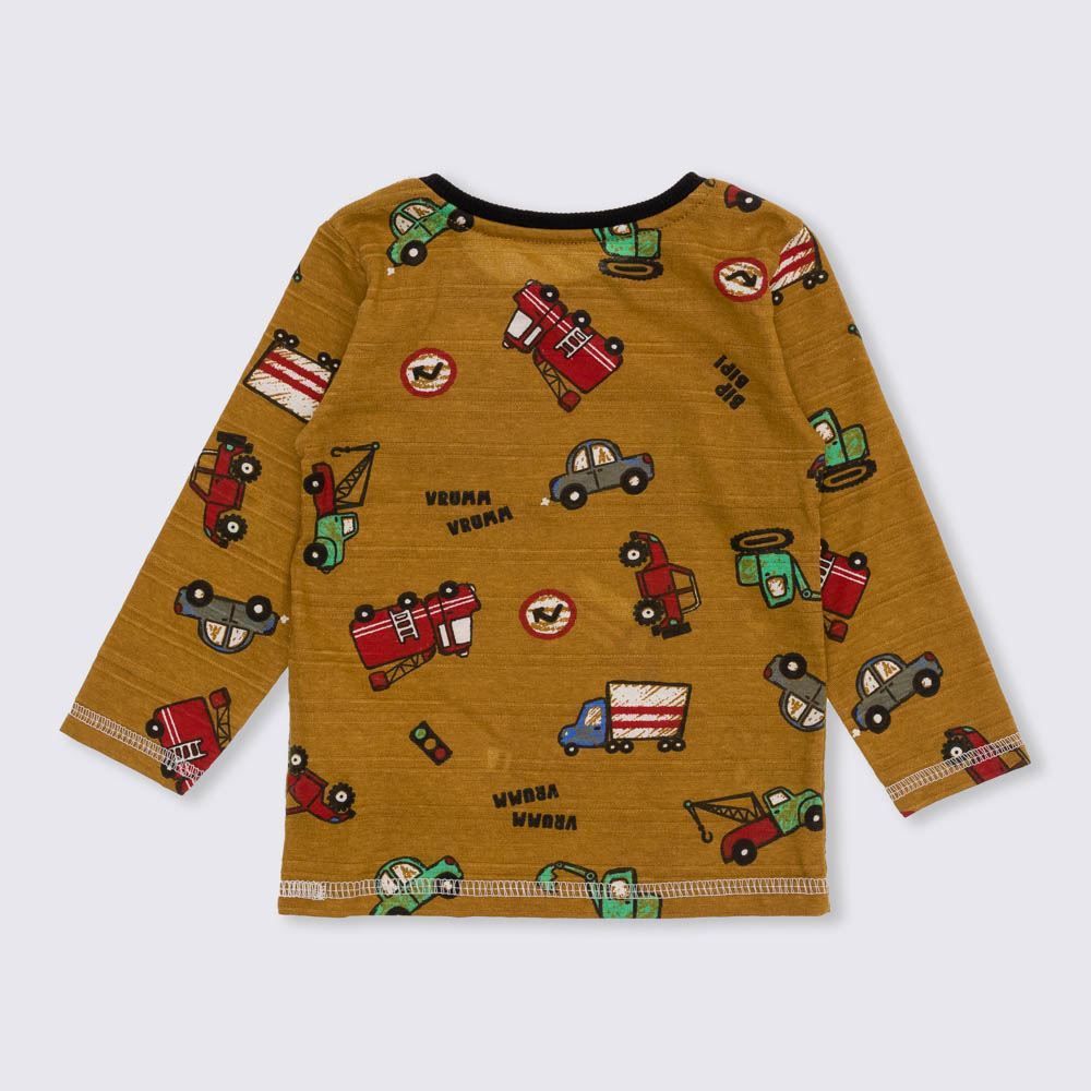 Camiseta de Bebê com Bolso Carros Yoyo Baby