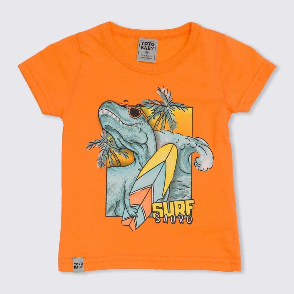Camiseta de Bebê Dino Surf Yoyo Baby