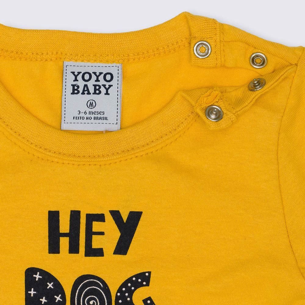 Camiseta de Bebê Hey Dog Yoyo Baby
