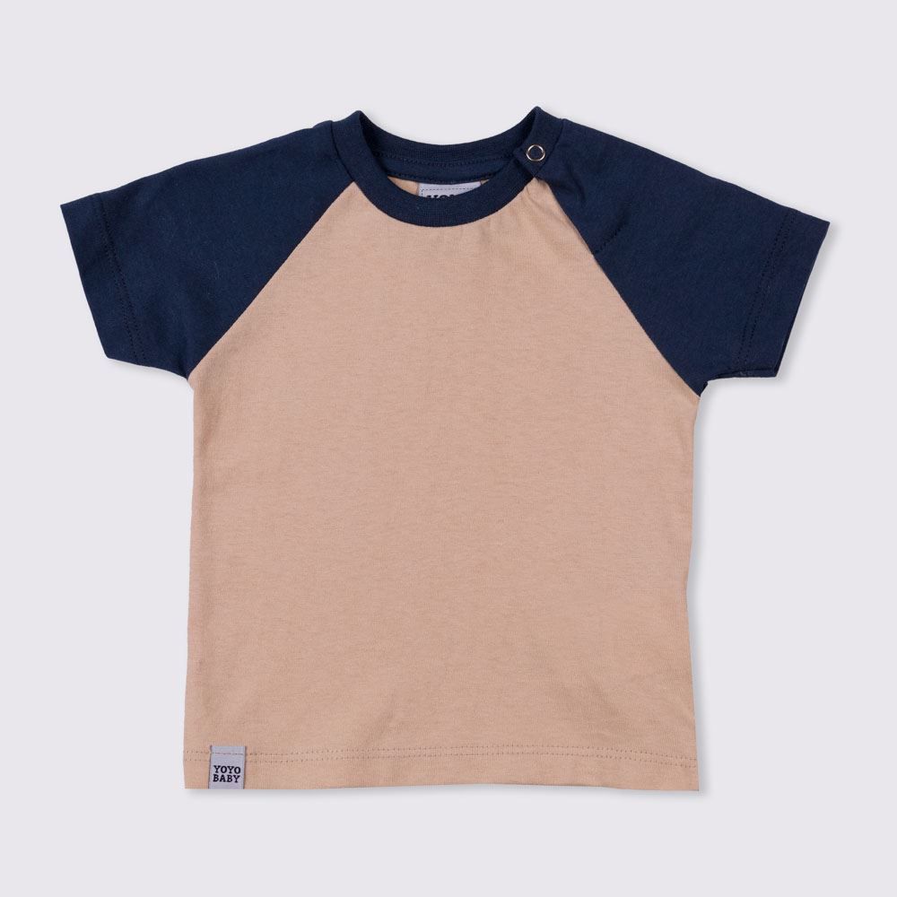 Camiseta de Bebê M/Malha Mangas Raglan Yoyo Baby