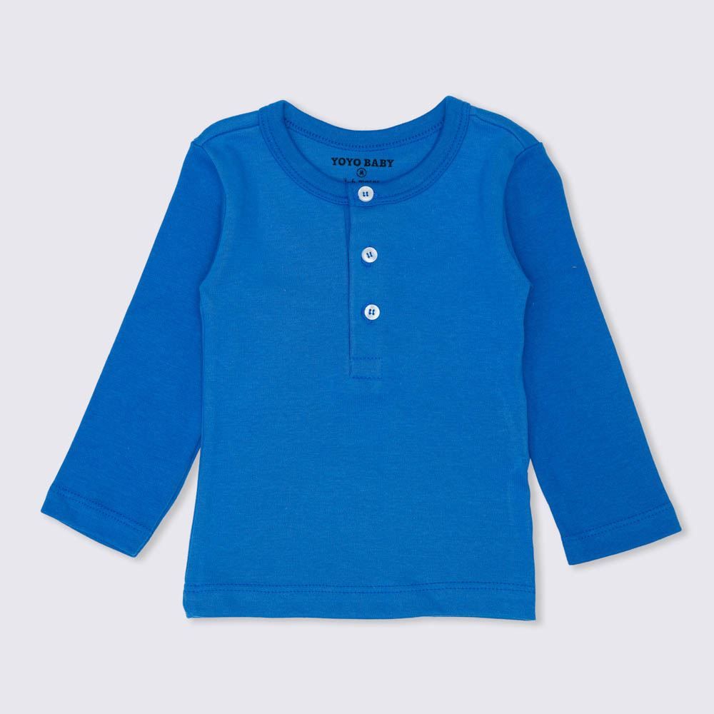 Camiseta de Bebê Malha Suedine Botões Yoyo Baby