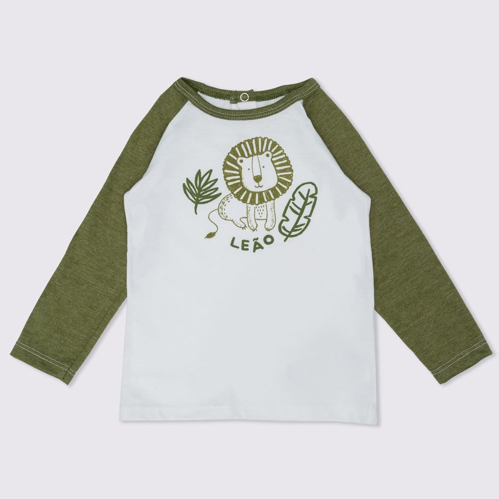 Camiseta de Bebê Mangas Raglan Yoyo Baby