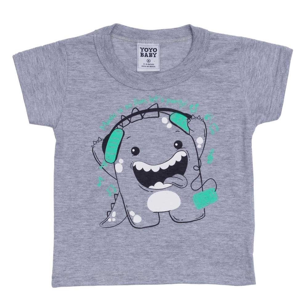 Camiseta de Bebê Menino Dino Music Yoyo Baby