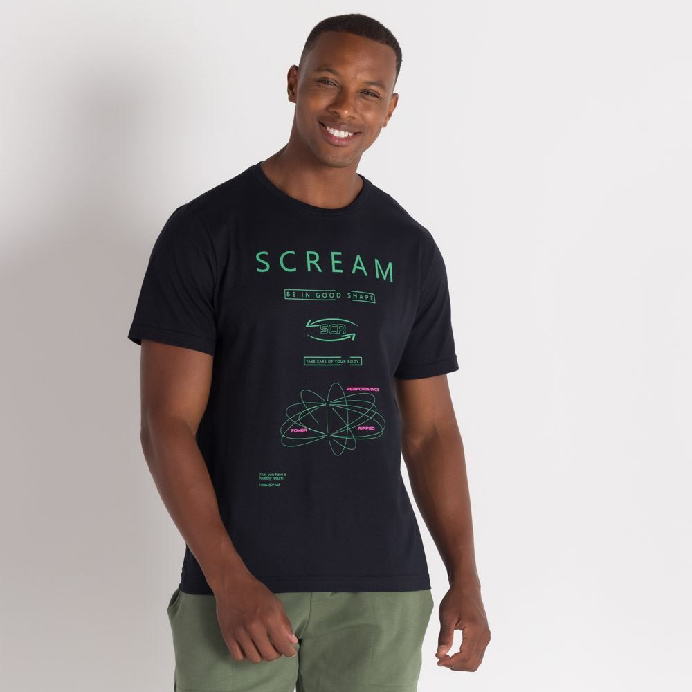 Camiseta de Malha Scream