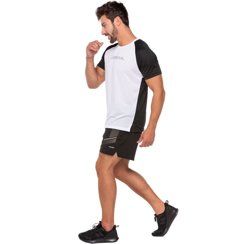 Camiseta DRY Furadinha Mangas Raglan Scream