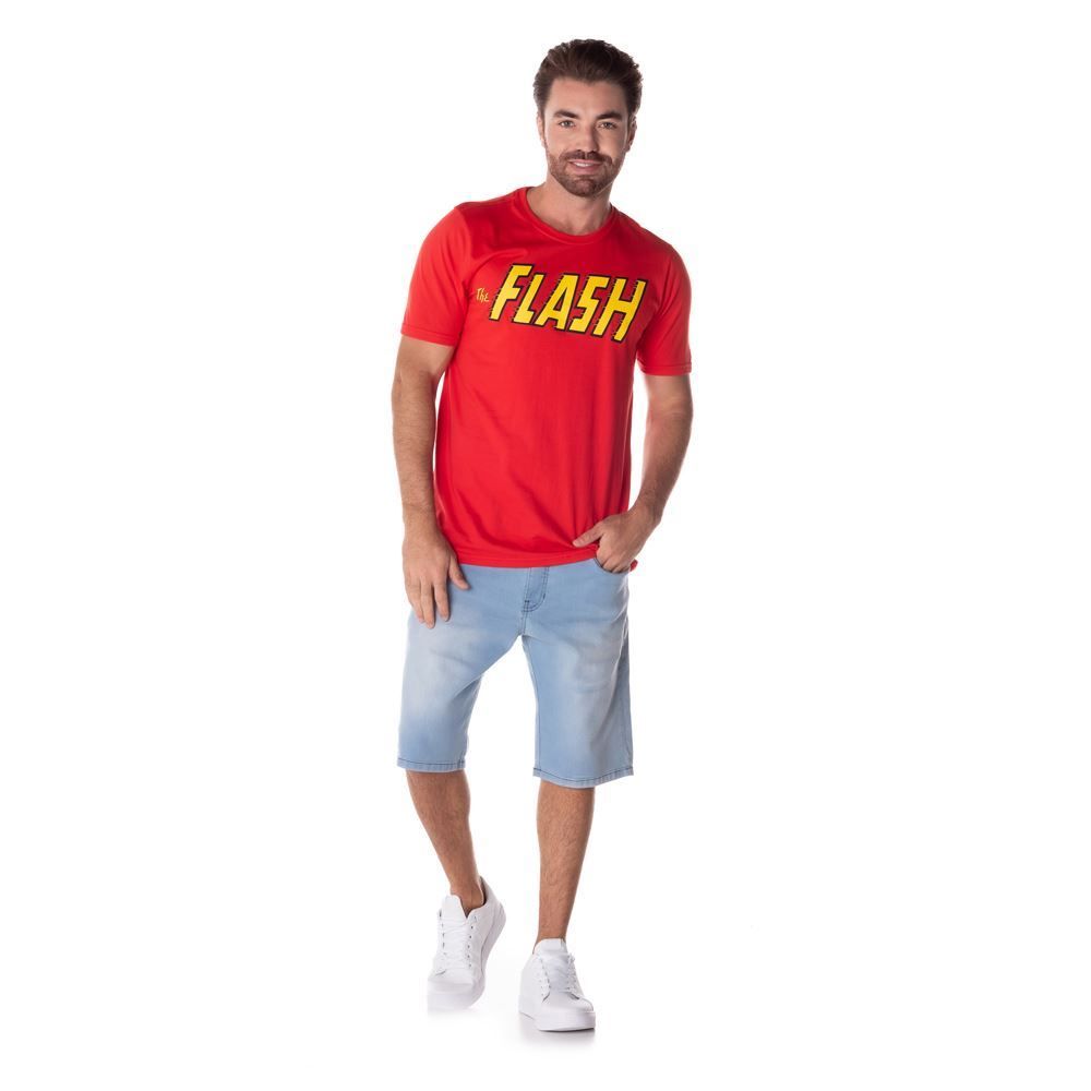Camiseta Escrita The Flash Dc Comics