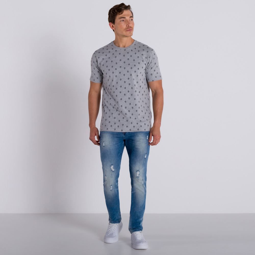 Camiseta Estampada Full Print Marc Alain