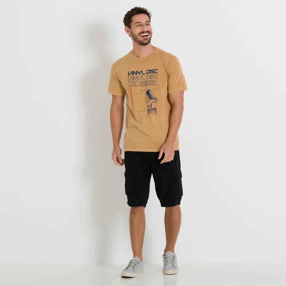 Camiseta Estonada Com Estampa Marc Alain