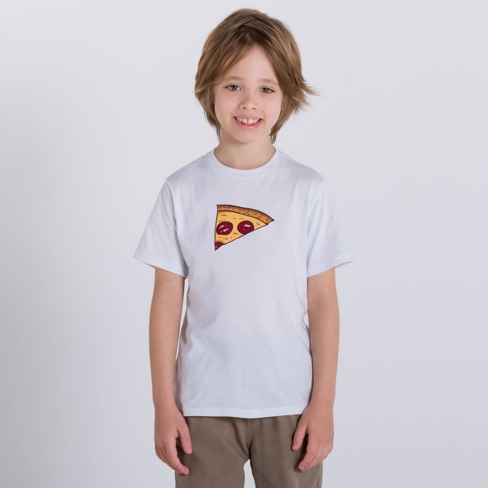 Camiseta Fatia de Pizza Yoyo Kids