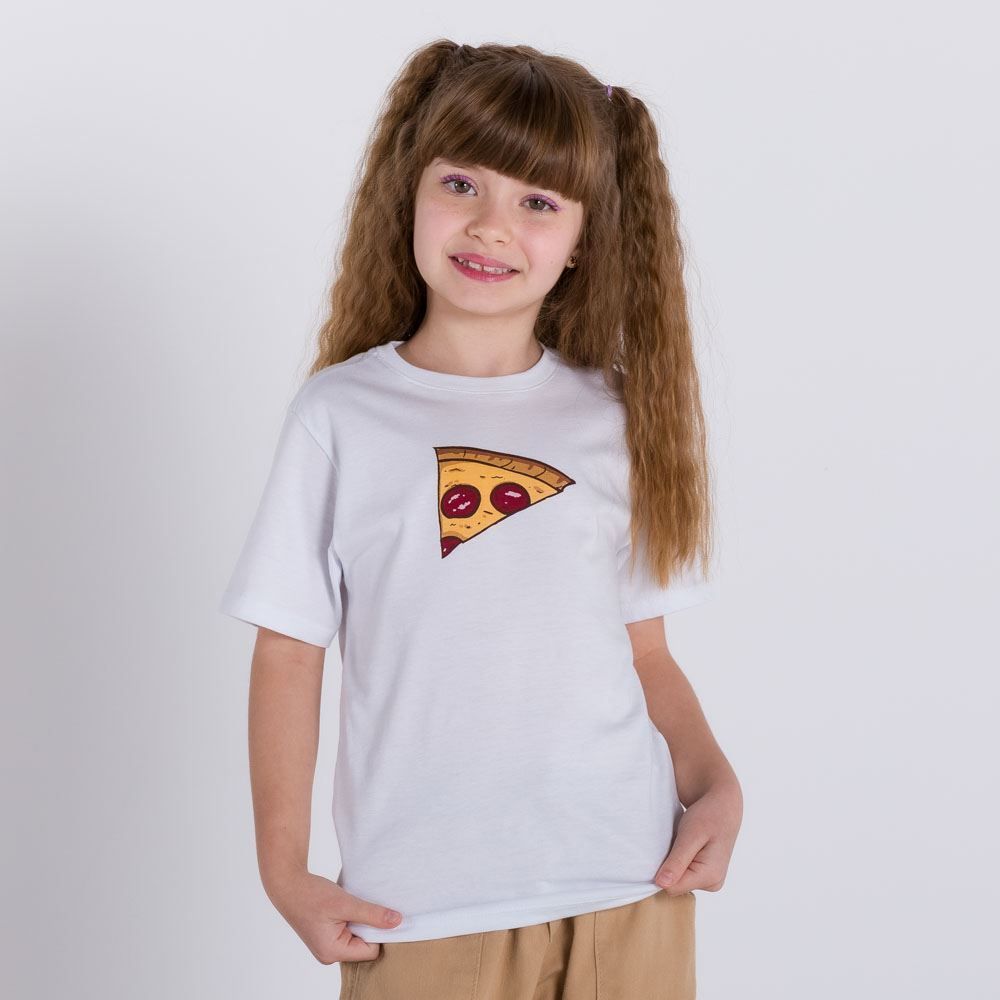 Camiseta Fatia de Pizza Yoyo Kids