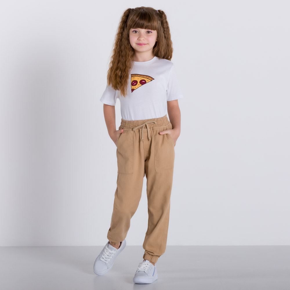 Camiseta Fatia de Pizza Yoyo Kids