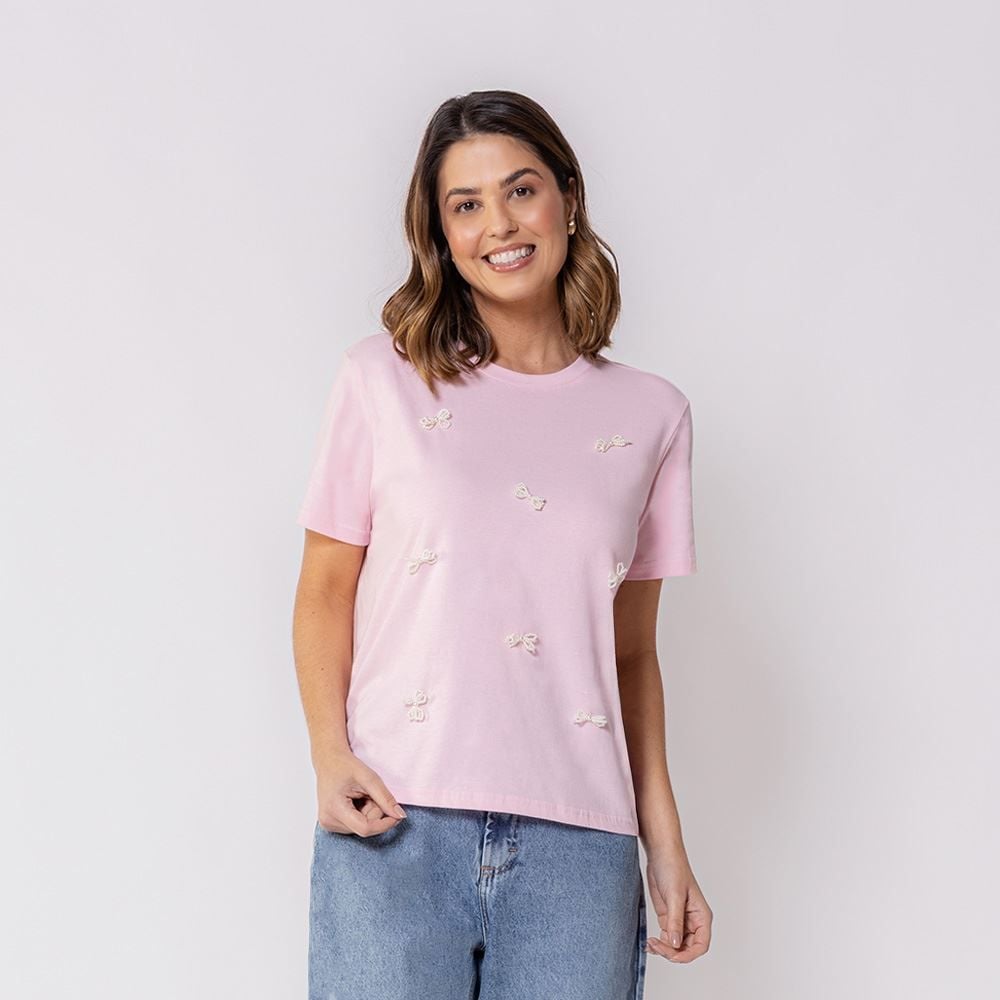 Camiseta Feminina Com Laços Boby Blues