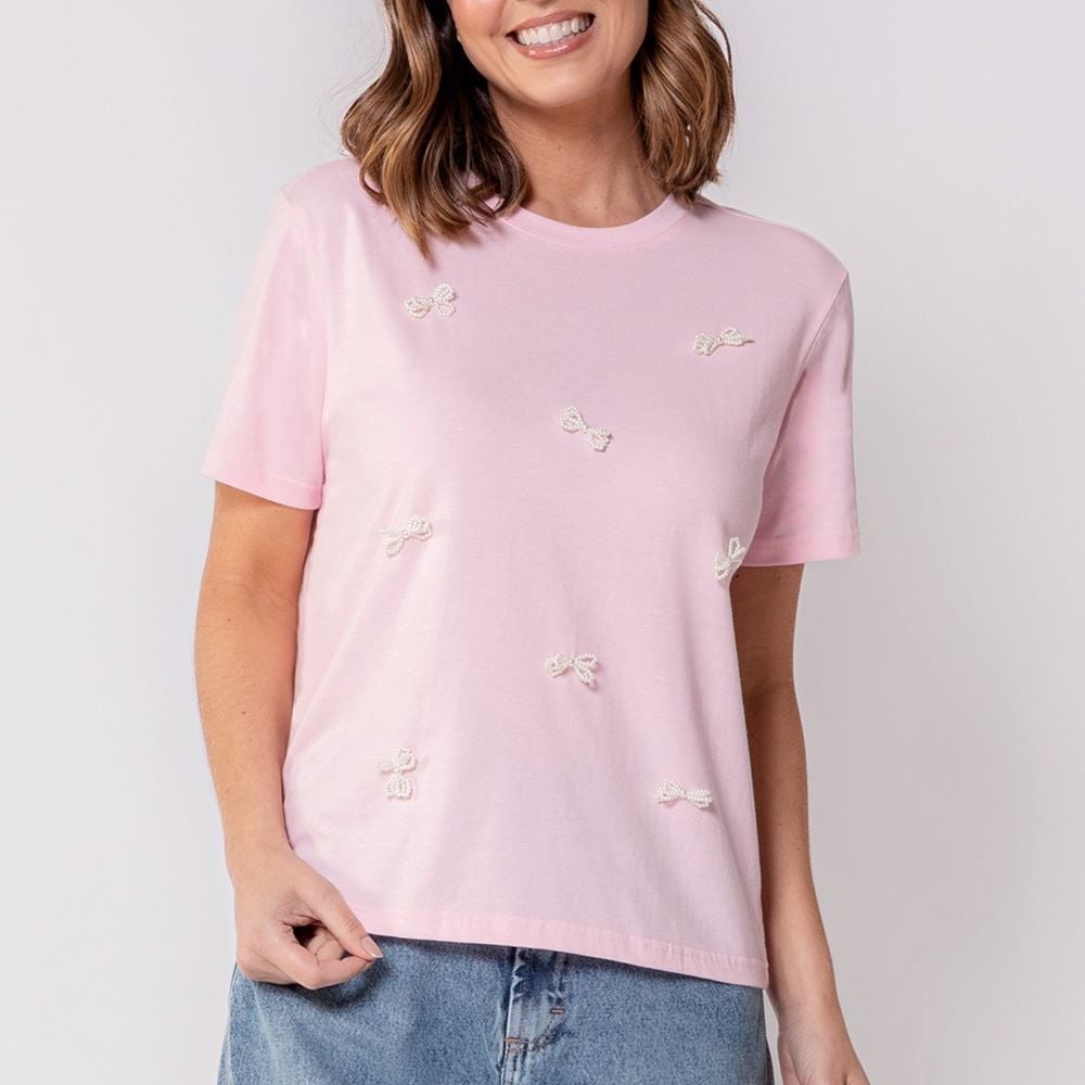 Camiseta Feminina Com Laços Boby Blues