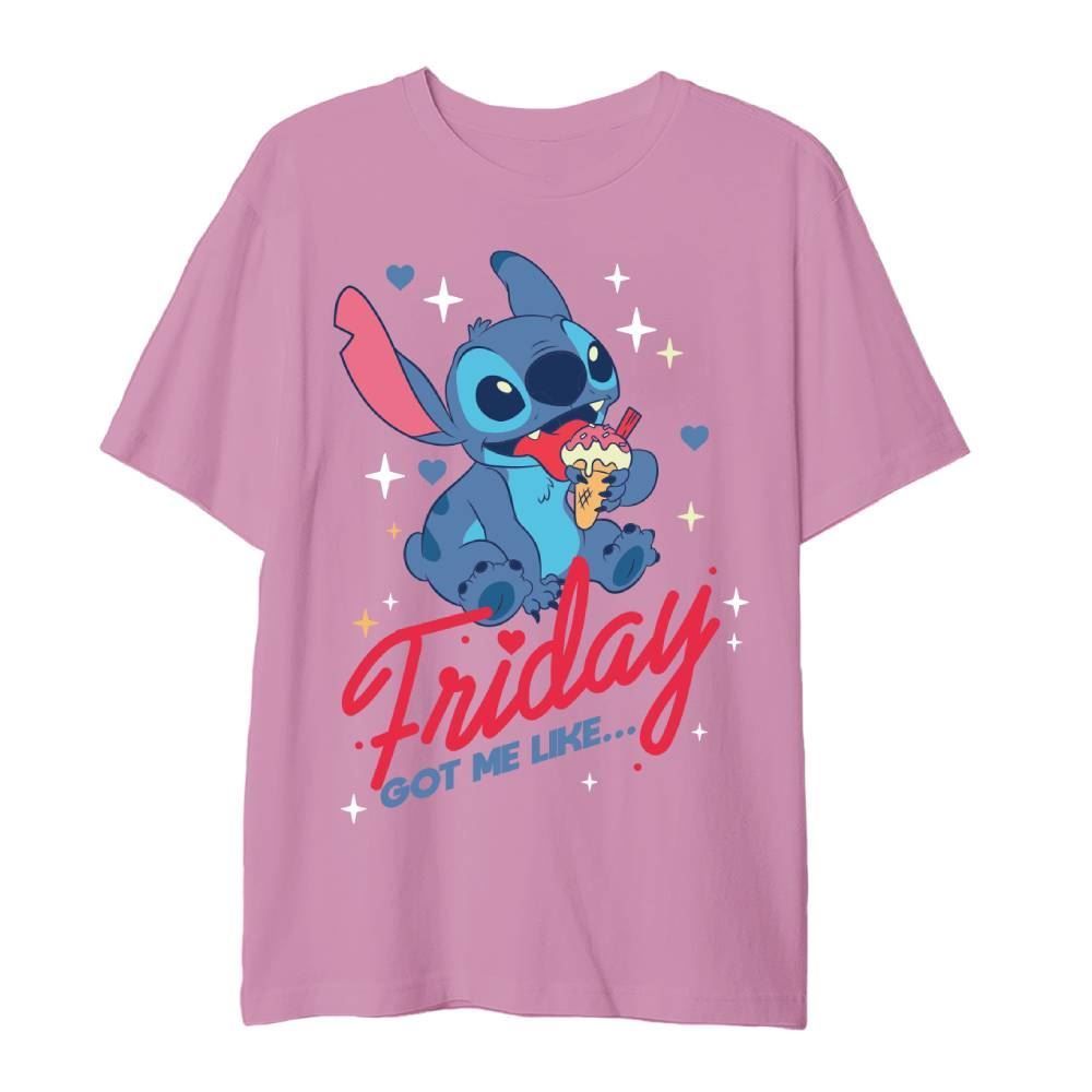 Camiseta Feminina De Algodão Stitch Friday Bandup