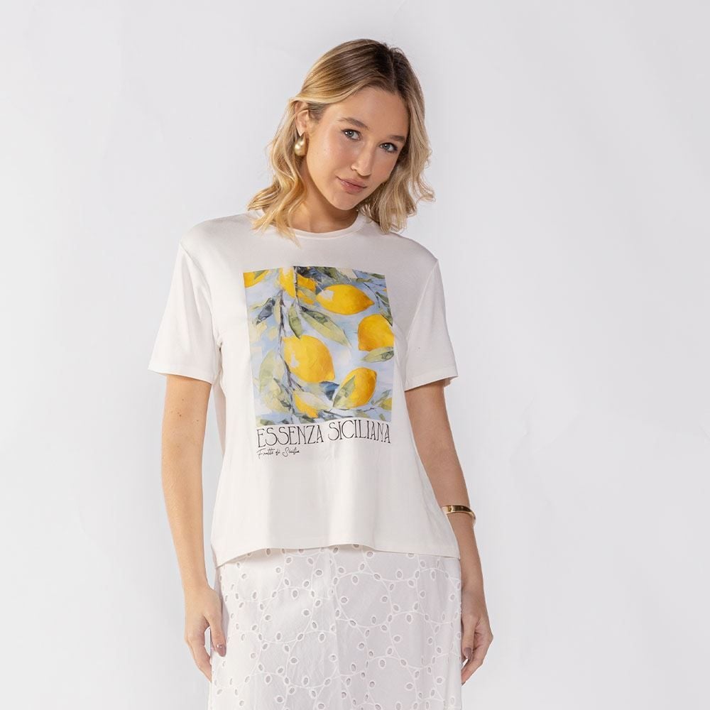 Camiseta Feminina Limões Patricia Foster