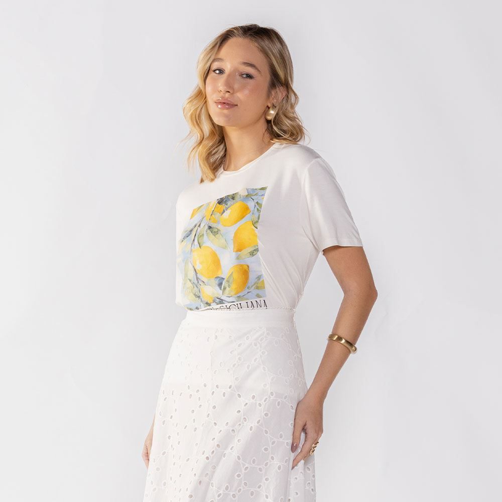 Camiseta Feminina Limões Patricia Foster