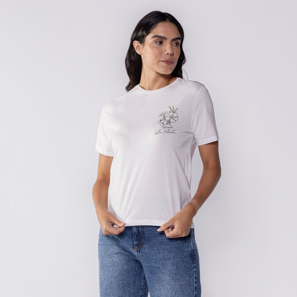 Camiseta Feminina Mercato Boby Blues