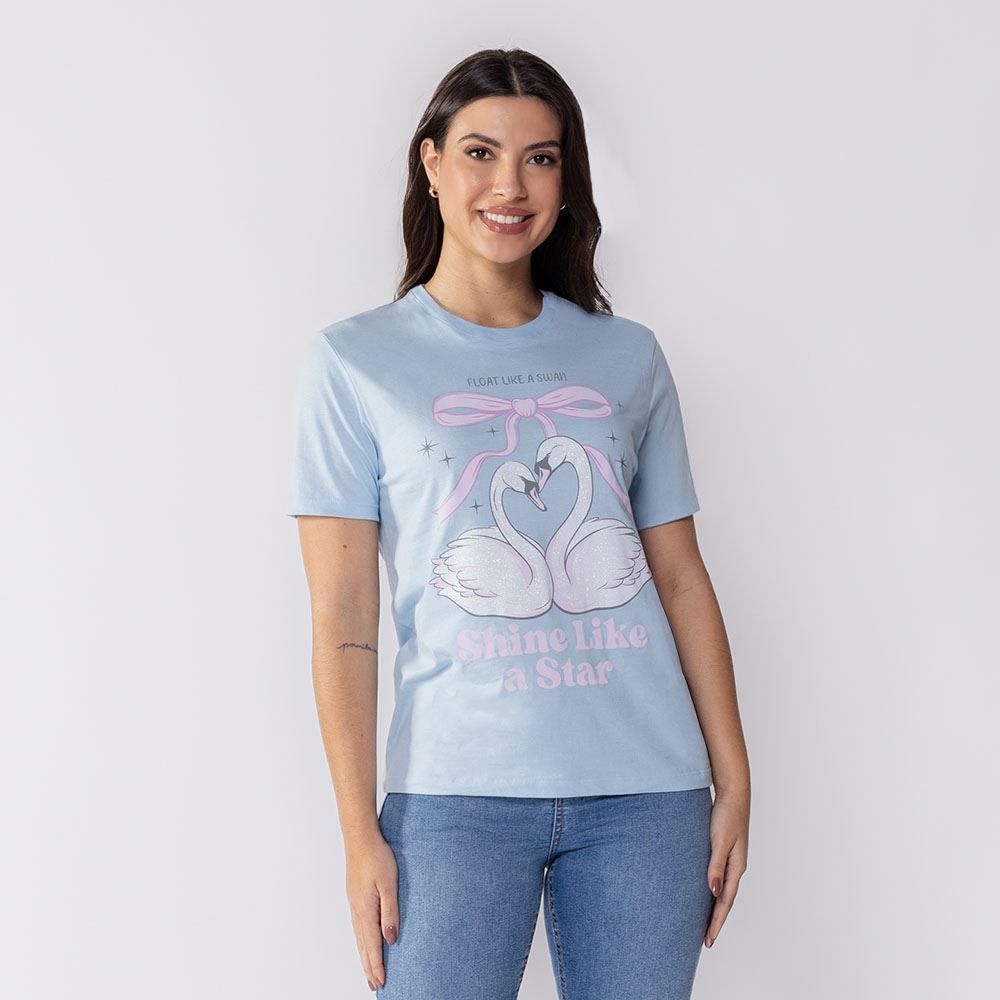 Camiseta Feminina Shine Like A Star Boby Blues
