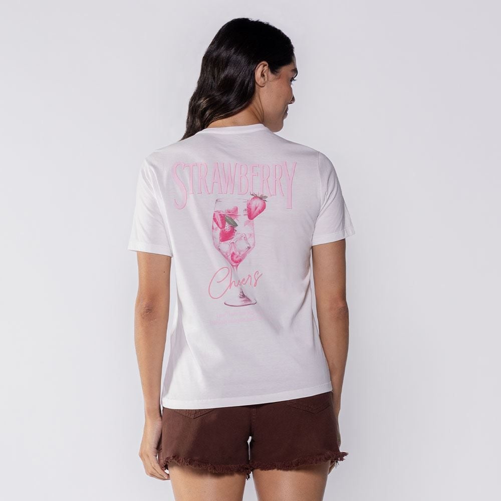 Camiseta Feminina Strawberry Boby Blues