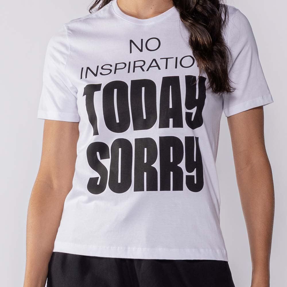 Camiseta Feminina Today Sorry Boby Blues