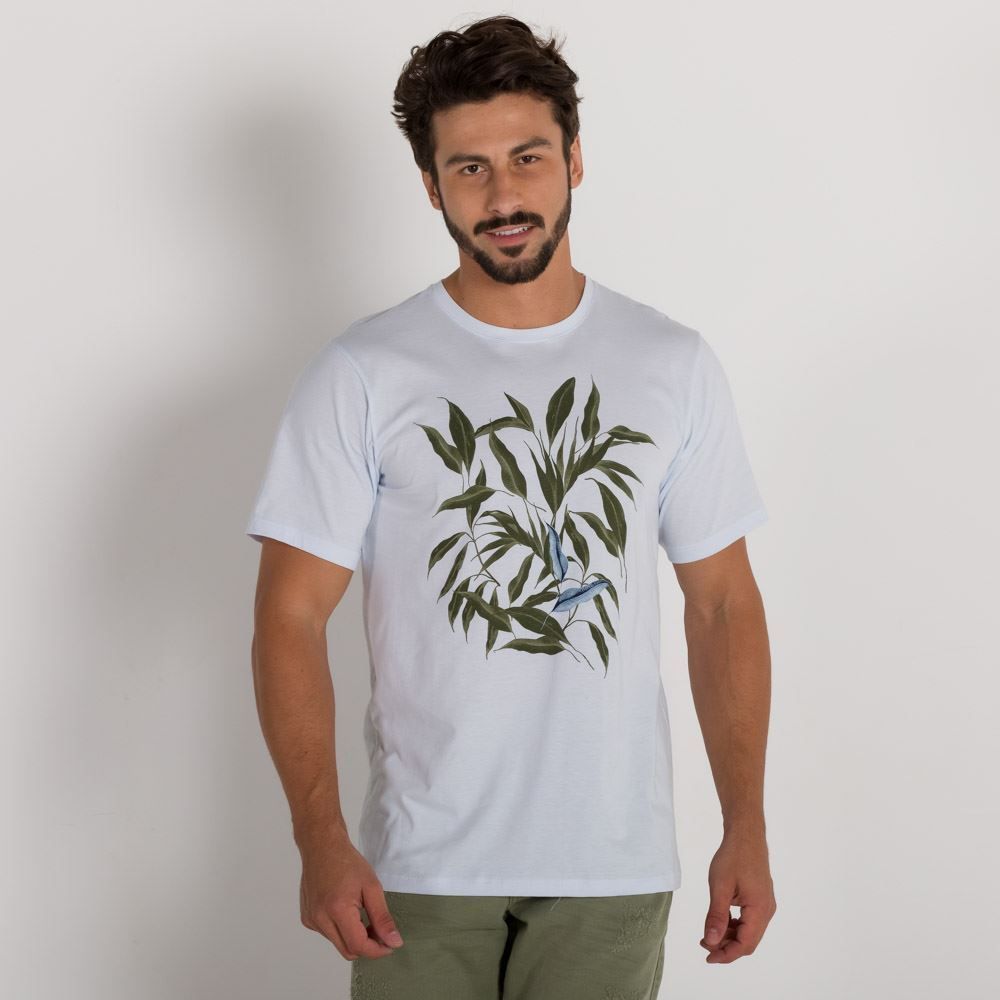 Camiseta Folhagens e Beija-Flor Marc Alain