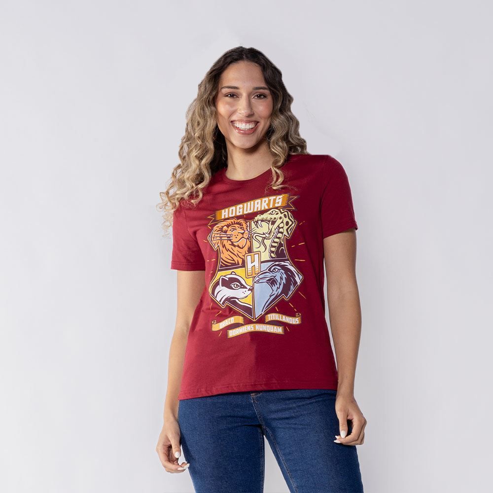 Camiseta Harry Potter Brasão Feminina Bandup