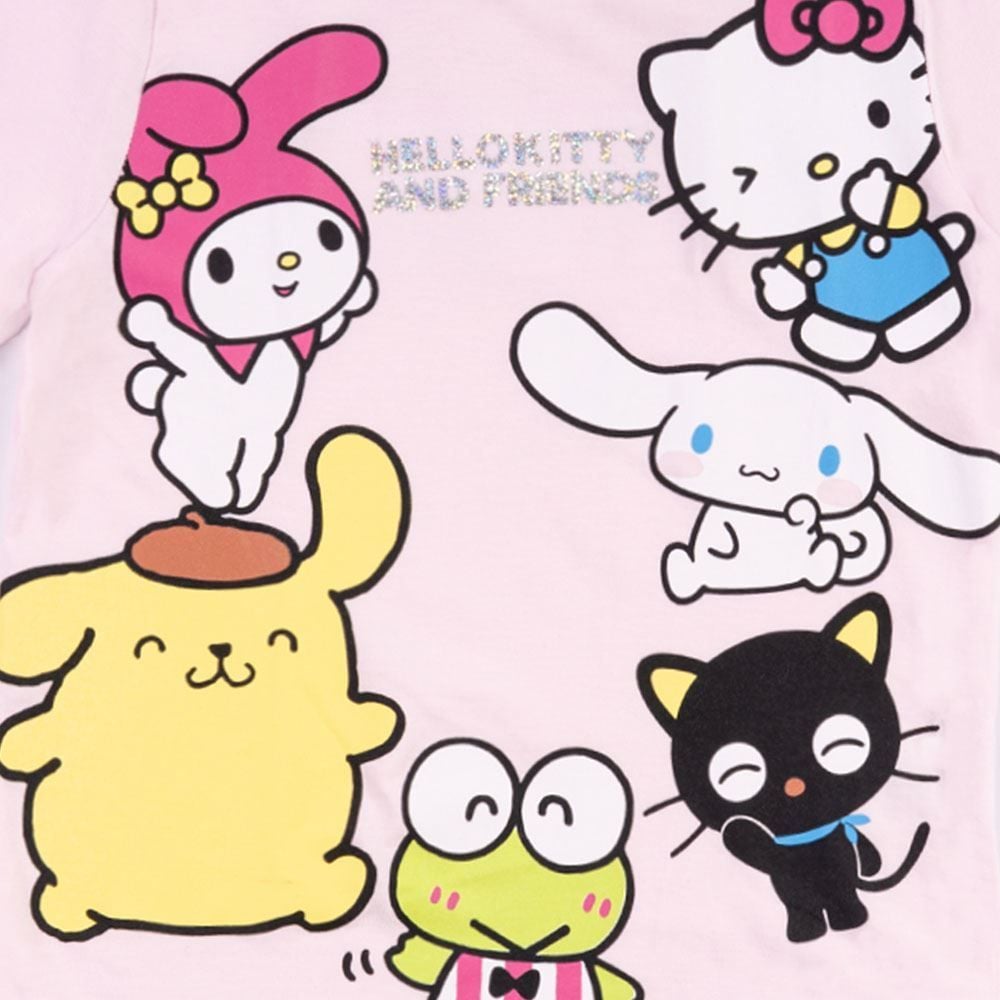 Camiseta Hello Kitty E Amigos Infantil 4 a 10 Anos Sanrio