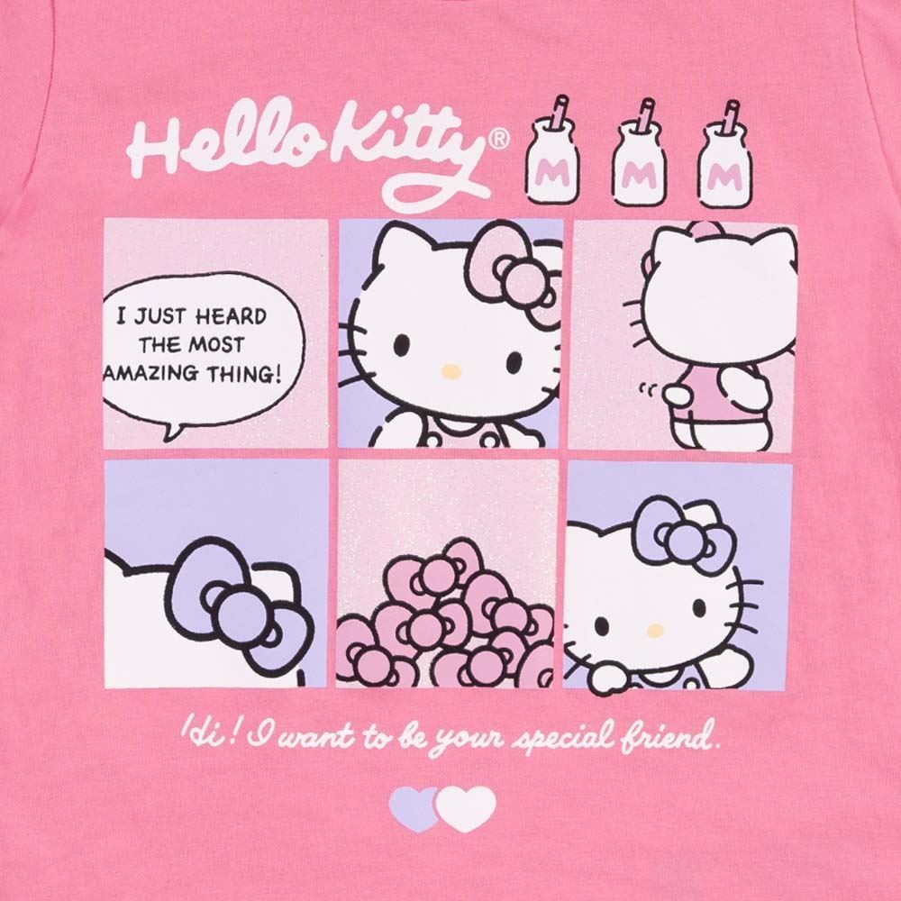 Camiseta Hello Kitty Special Friend Infantil 4 a 10 Anos Sanrio