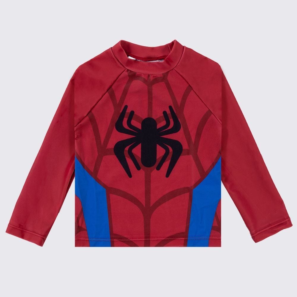 Camiseta Infantil Com Proteção UV Homem Aranha 1 a 3 Anos Marvel