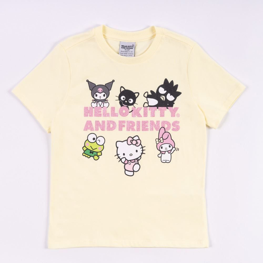 Camiseta Infantil Menina Hello kitty And Friends