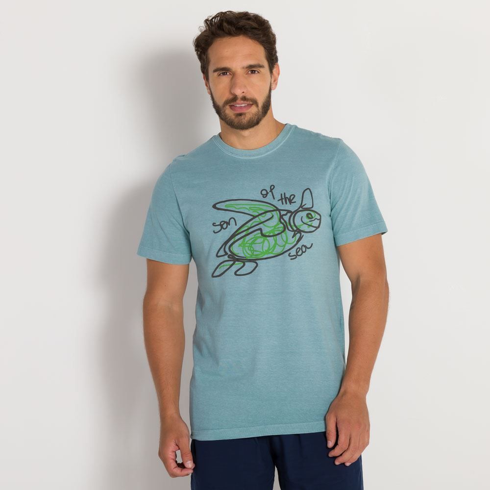 Camiseta Lavada Tartaruga Thing