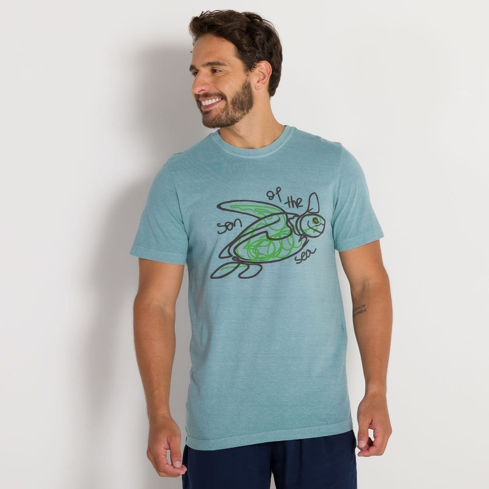 Camiseta Lavada Tartaruga Thing