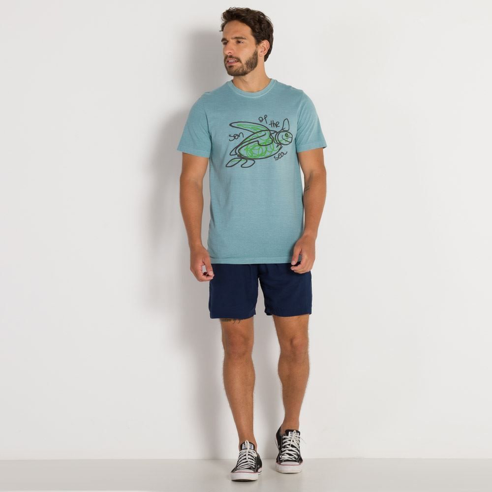 Camiseta Lavada Tartaruga Thing