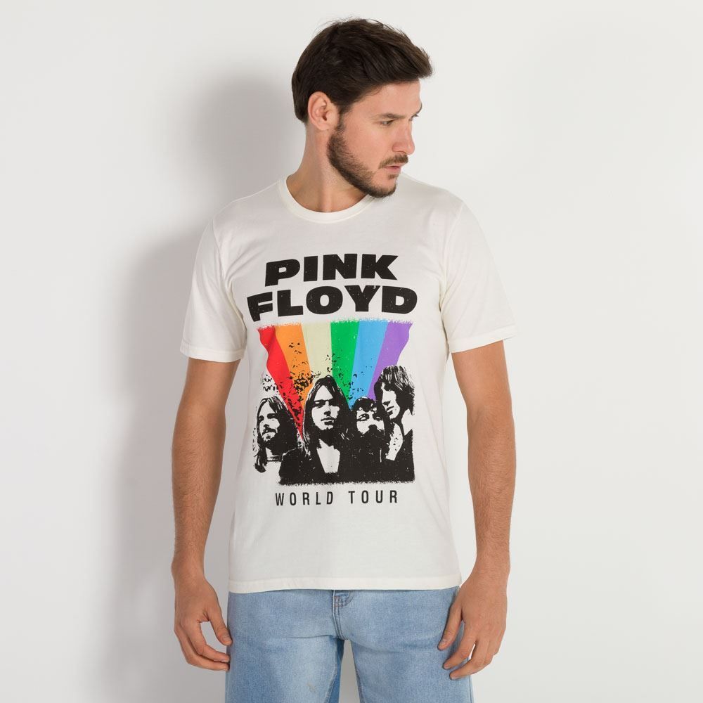 Camiseta M/Malha Pink Floyd BandUP